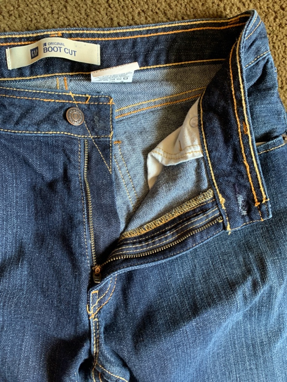 GAP Women's Blue Boot Cut Jeans Size 12 - Picture 3 of 8